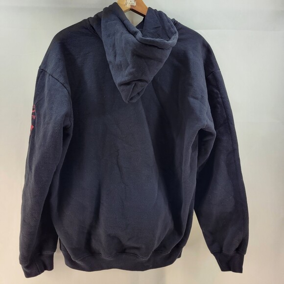 Grunt Style GS Hoodie Black Skull Flag Patriot USA Mens Large - Picture 8 of 9